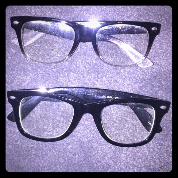 **SOLD** Black Square Wayfarer Eyeglasses