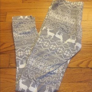 Reindeer Aztec leggings
