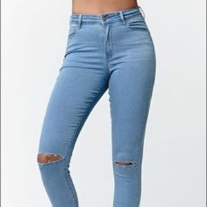 super high rise jeans