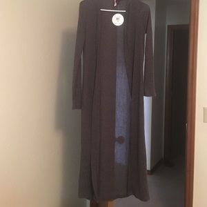 Grey Love by Design floor length Cardigan