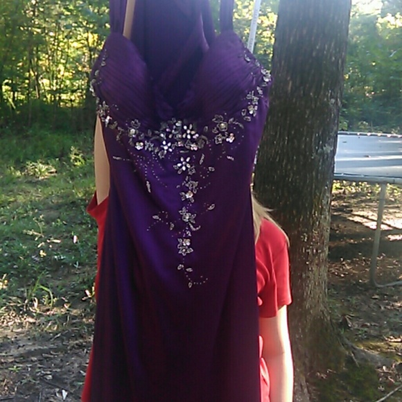 Purple homecoming/ prom dress