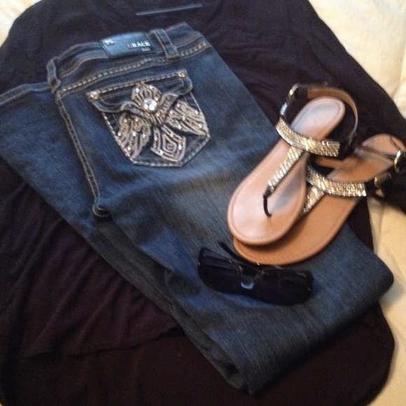 ✨ Grace,  jeweled pocket Jeans ✨