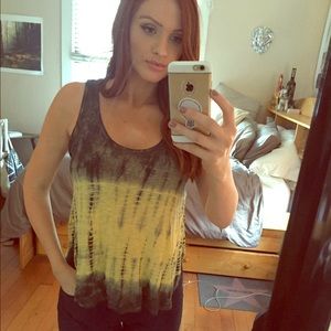 Tie dye Tank Top with slits up the sides