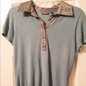 Teal dress top