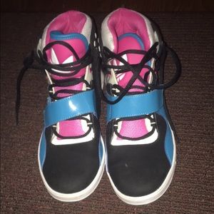 Colorful adidas hi tops