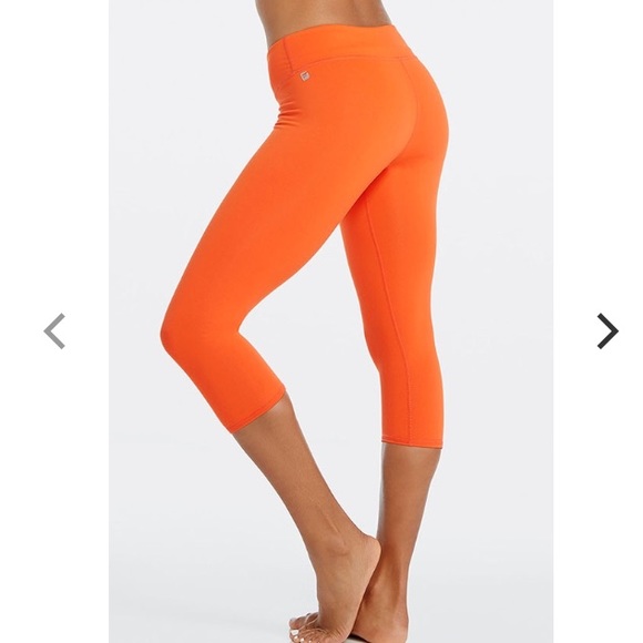 orange workout pants