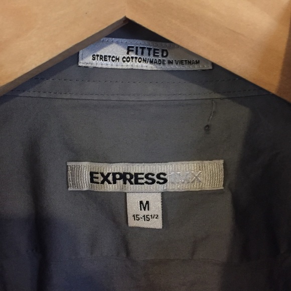 Express Dress Shirt Grey - Picture 2 of 2