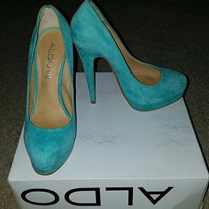 Teal Aldo "Prak" heels