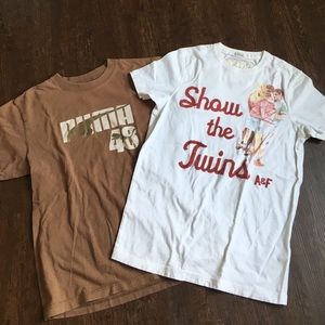 BUNDLE TEE SHIRT (PUMA AND ABERCROMBIE & FITCH)
