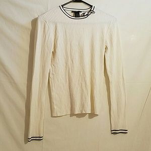 The Limited Ribbed Ringer Sweater