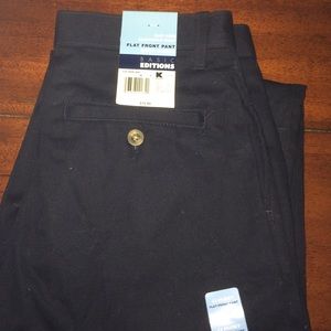 Boys Basic Editions flat front pant 12H