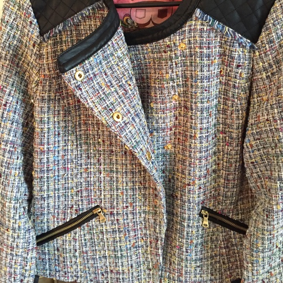 Boucle asymmetrical jacket