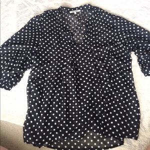 Sheet long sleeve blouse
