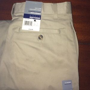 Boys Basic Editions pleated pant 12H