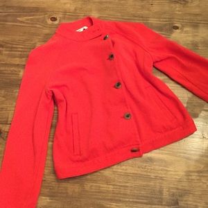 Deep Red/Orange Fleece Jacket