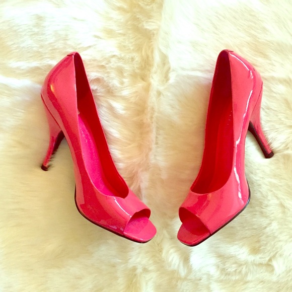 BCBG pink high heels, 4 inch heels
