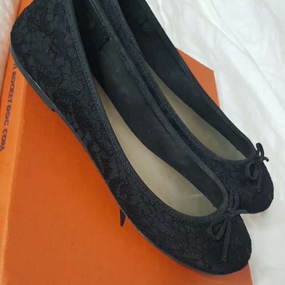 Cute Black Lace Ballet Flats
