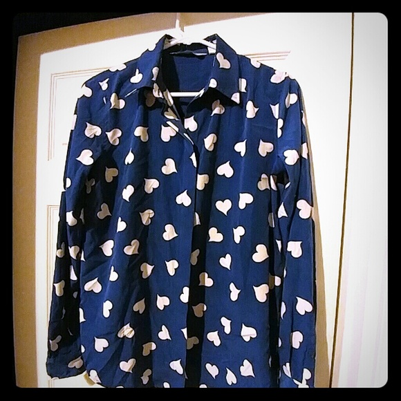 Long sleeve button down blouse