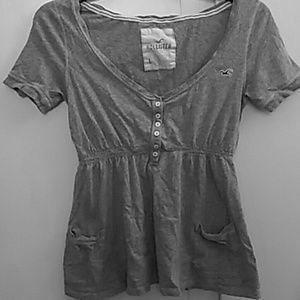 Hollister baby doll shirt with small pockets