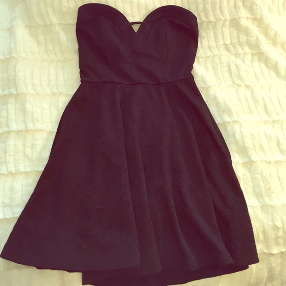 Sweetheart Skater Dress with Floral Detailing