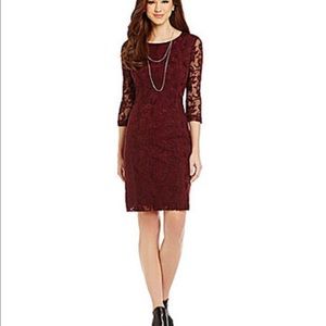 Malbec lace dress