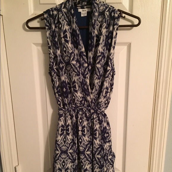 Sleeveless ikat dress