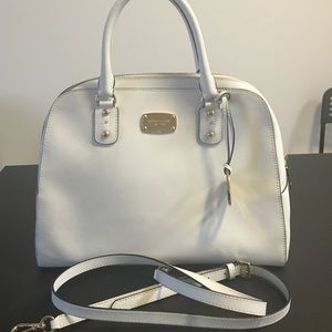 Michael Kors white handbag