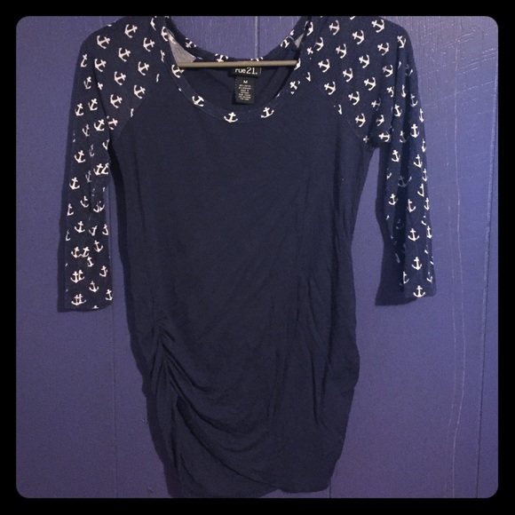 Navy Blue anchor Shirt