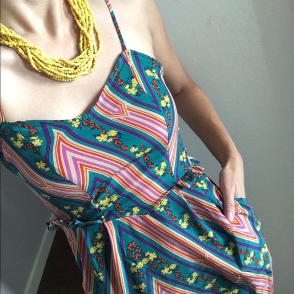Cute colorful vintage pattern dress