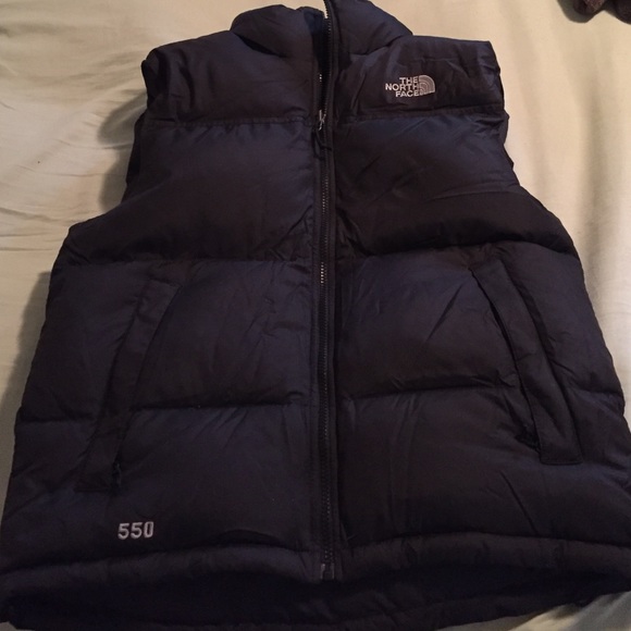 Black New North Face puffy vest