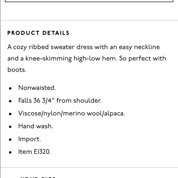 Madewell Ribbed Sweater Dress - Picture 2 of 4