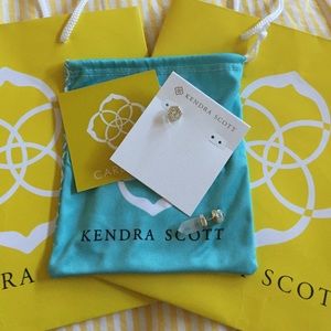 KENDRA SCOTT jade ear jackets in rock crystal