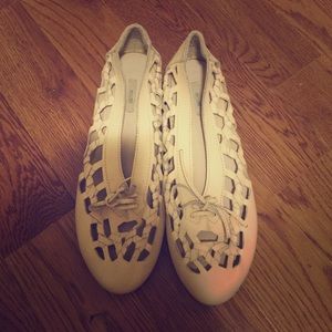 Encore Cream Colored Flats