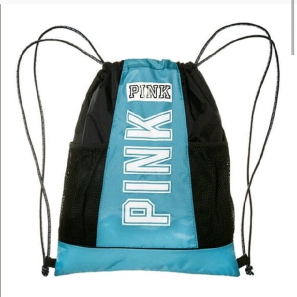 Pink draw string bag