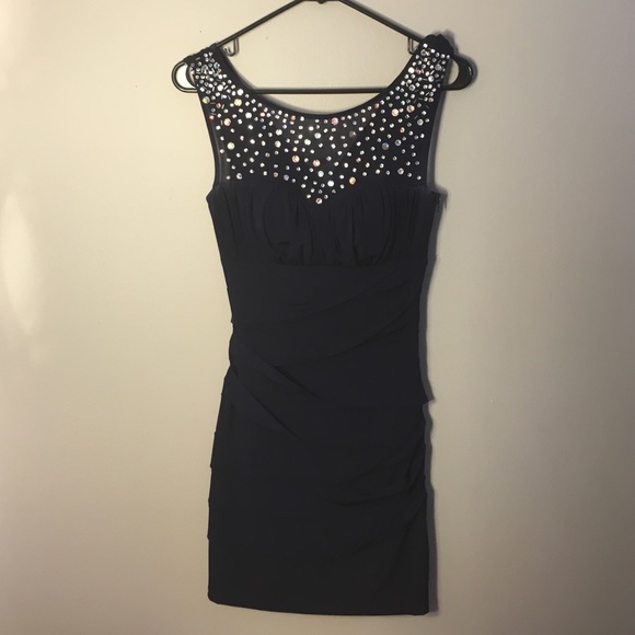 Navy DEB Homecoming Dress