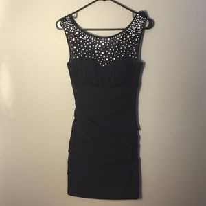 Navy DEB Homecoming Dress