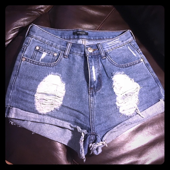 Denim shorts