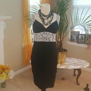 XOXO black and gray dress