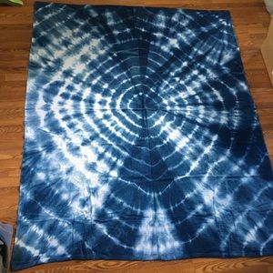 Indigo Tie Dye Blanket