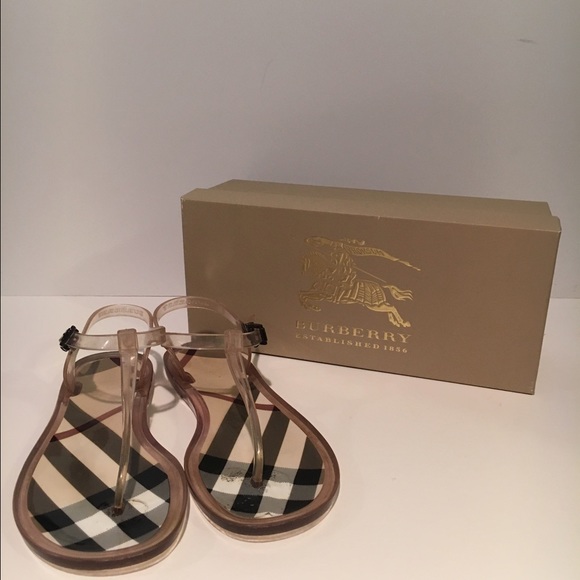 Burberry Clear thong jelly sandals