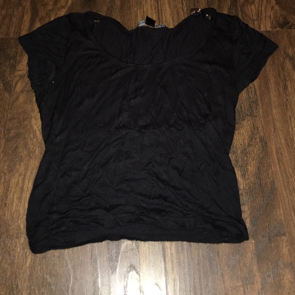 Living doll black crop top
