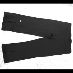 Lulu Lemon black slit crop