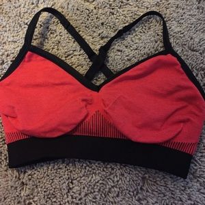 LULULEMON size 2 red/orange sports bra