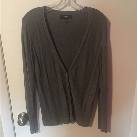 Gray button down cardigan