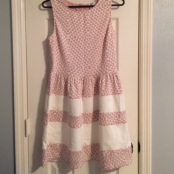 Pink ft and flare dress