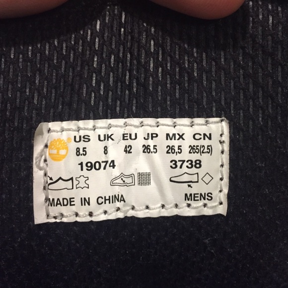 Black 6" Timberland Boots - Picture 2 of 3