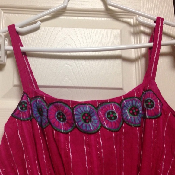 Pink floral summer dress - Picture 3 of 4