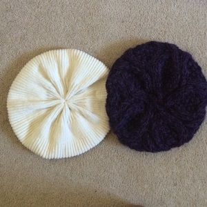 ONE purple Merona beret NEVER BEEN WORN!