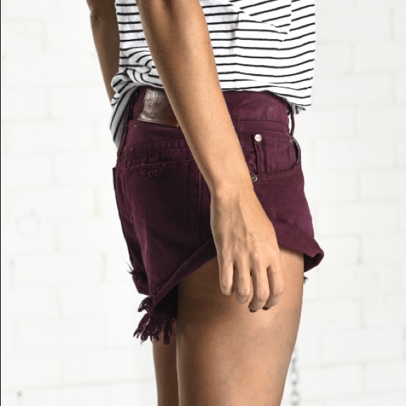 SOLD// One Teaspoon Bordeaux Bandits - Picture 2 of 4