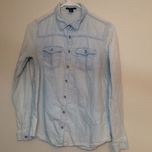 Denim Button-Up Shirt